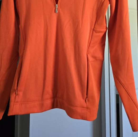 Bright orange Nike Golf pullover - Picture 3 of 8